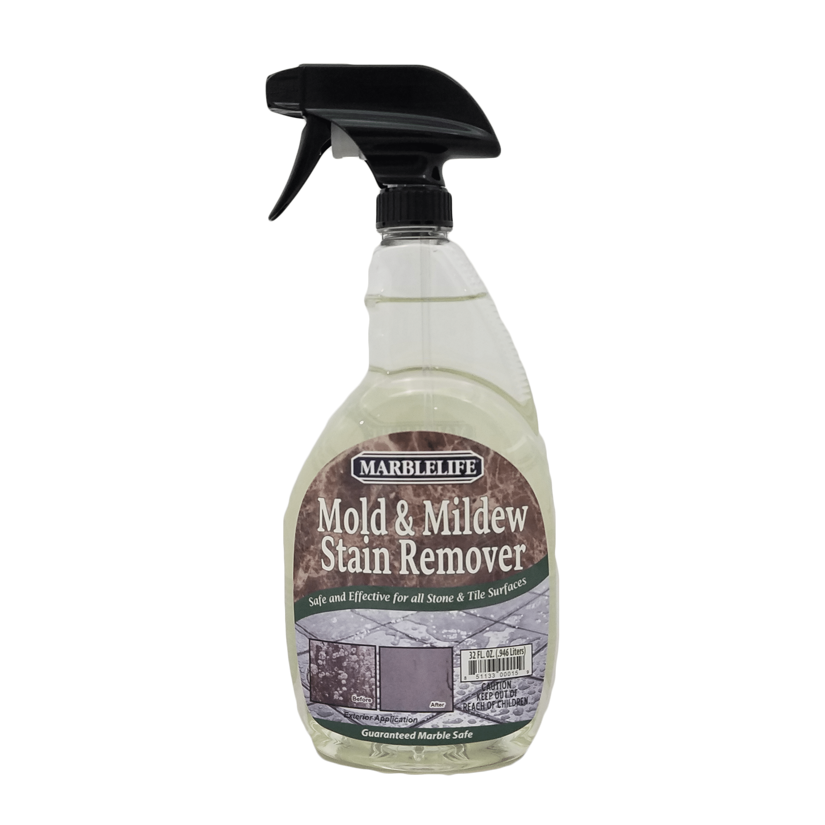 Mold and Mildew Stain Remover for Tile ShowersMarblelife Products